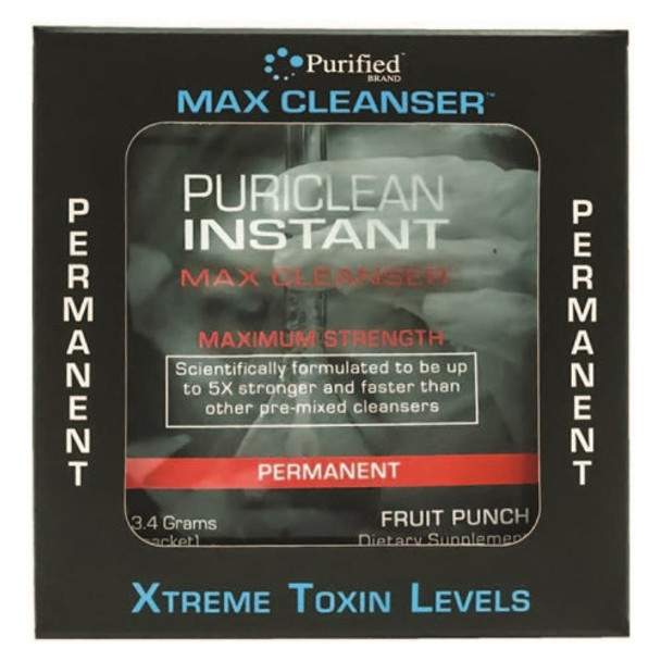 Max Permanent Cleanse Fruit Punch 7 Packets By Purified