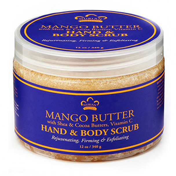 Hand & Body Scrub Mango Butter 12 oz By Nubian Heritage