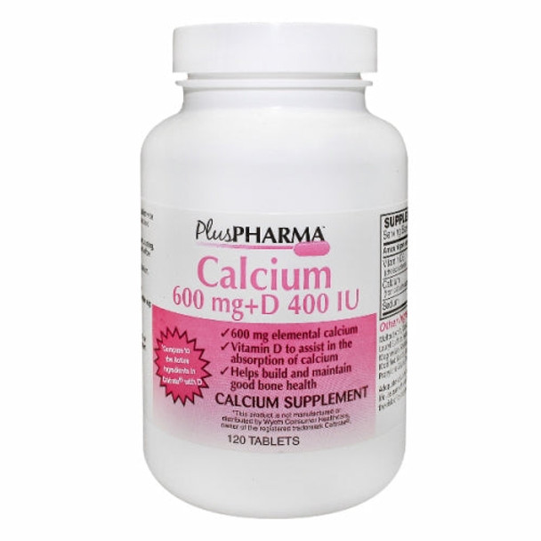 Calcium + Vitamin D 120 Tabs By Plus Pharma