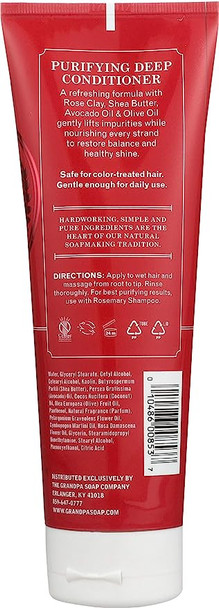 Rose Clay Deep Conditioner Purify 8 Oz By Grandpa's Brands Company