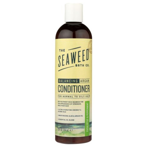 Argan Conditioner Balancing Eucalyptus & Peppermint 12 Oz By Sea Weed Bath Company