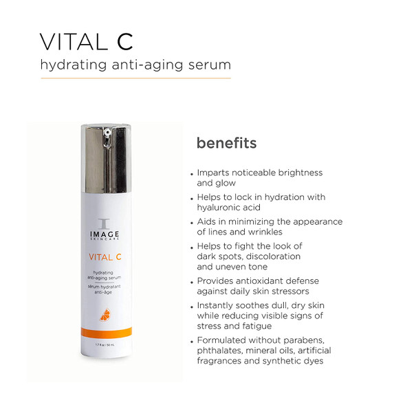 Image skincare Vital C Hydrating Anti Aging Serum, 1.7 Fl Oz