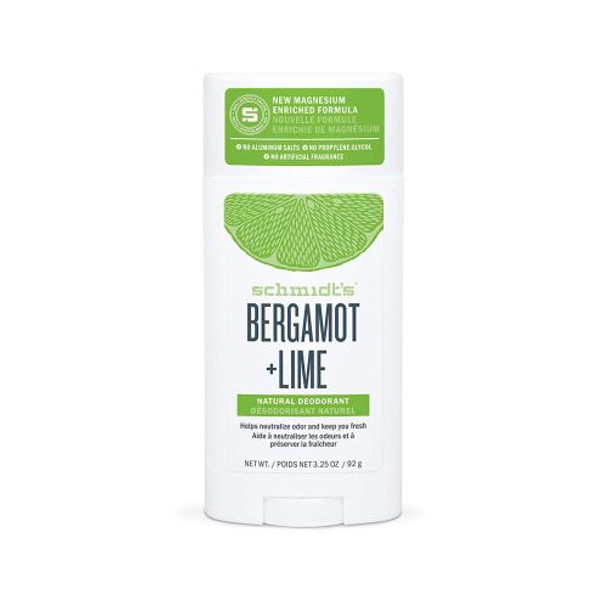Deodrant Stick Bergamot + Lime 3.25 Oz By Schmidt's Deodorant