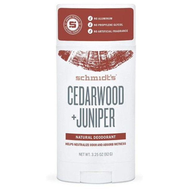 Deodrant Stick Cedarwood+Juniper 3.25 Oz By Schmidt's Deodorant