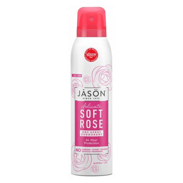 Deodorant Spray Soft Rose 3.8 Oz By Jason Natural Products