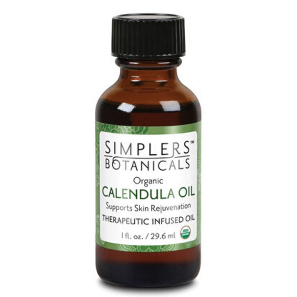 Organic Calendula Infused Oil 1 oz By Simplers Botanicals