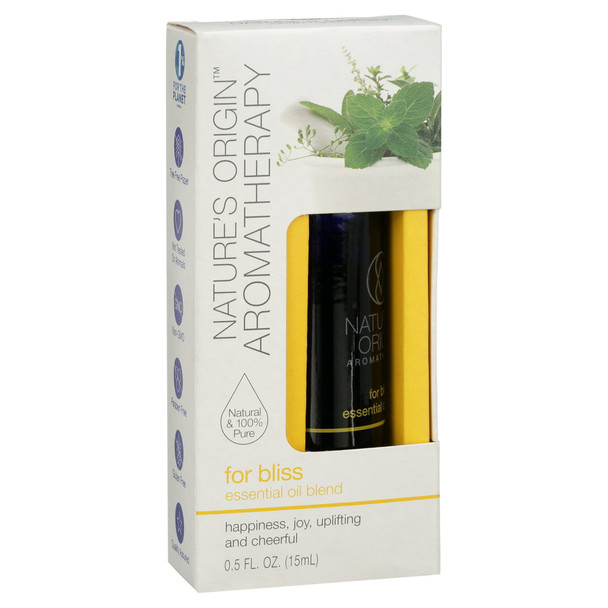 Nature's Origin Aromatherapy Essential Oil Blend For Bliss 0.5 OZ By Nature's Origin