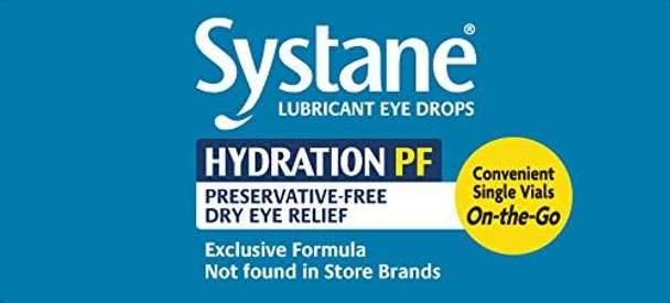 Systane Hydration PF Lubricant Eye Drops Vials 30 Each By Genteal