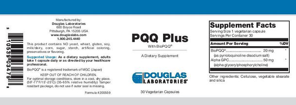 Douglas Laboratories PQQ Plus