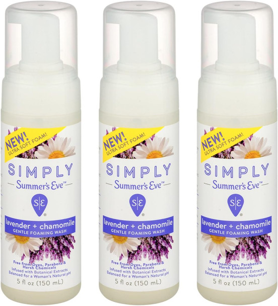 Simply Summer's Eve Gentle Foaming Wash 5 Oz By Summers Eve
