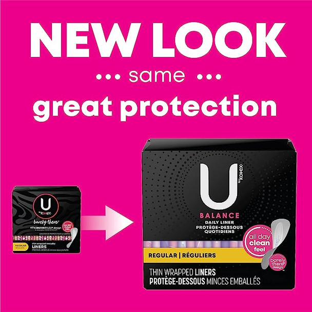 U By Kotex Barely There Wrapped Everyday Liners 50 Each By U By Kotex