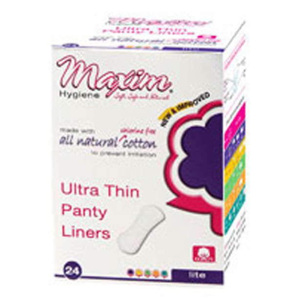 Unscented Pantiliners Ultra Thin 24 CT By Maxim Hygiene Products