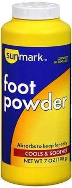 Sunmark Foot Powder 7 oz By Sunmark