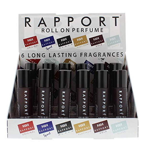 Eden Classic Rapport Original 10Ml Roll On Perfume Display Unit 24Pcs