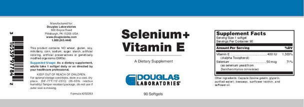 Douglas Laboratories Selenium + Vitamin E