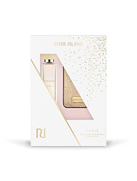 River Island Paris 2 Piece Gift Set: Eau De Toilette 75ml - Compact Mirror