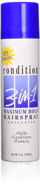 Condition 3-In-1 Maximum Hold Aerosol Hairspray 7 oz By Condition