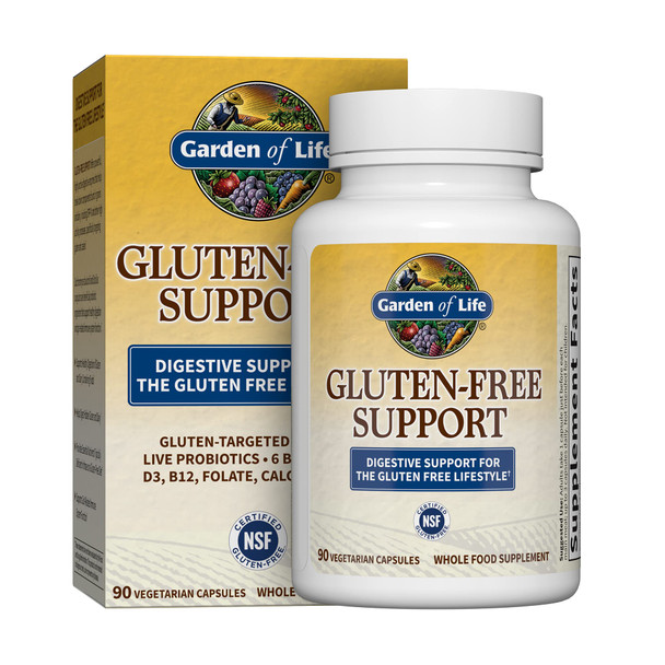 Garden of Life Gluten Free Support Capsules, 90-Count