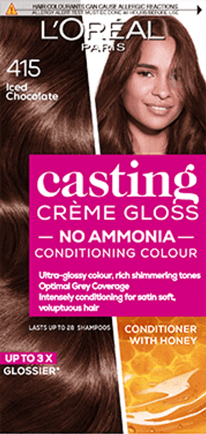 L'Oréal Casting Creme Gloss Semi Permanent Hair Dye 415 Iced Chocolate