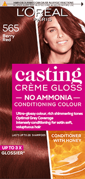 L'Oréal Casting Creme Gloss Semi Permanent Hair Dye 565 Berry Red