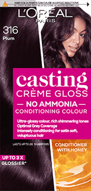 L'Oréal Casting Creme Gloss Semi Permanent Hair Dye 316 Plum