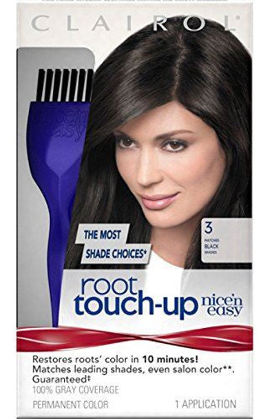 Nice'n Easy Permanent Hair Colour Root Touch Up Black #3