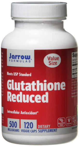 Jarrow Formulas Glutathione Reduced Multivitamin Capsules, 500 Mg, 120-Count