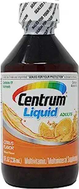 Centrum Adults Multivitamin-Multimineral Liquid Orange Tangerine 8 Oz By Novartis Consm Hlth Inc