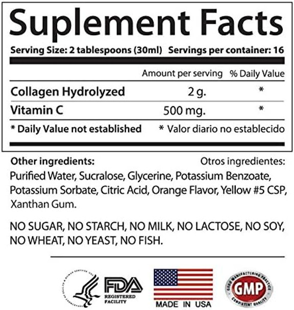 Liquid Collagen With Vitamin C Berry 16 OZ By Life Time Nutritional Specialties