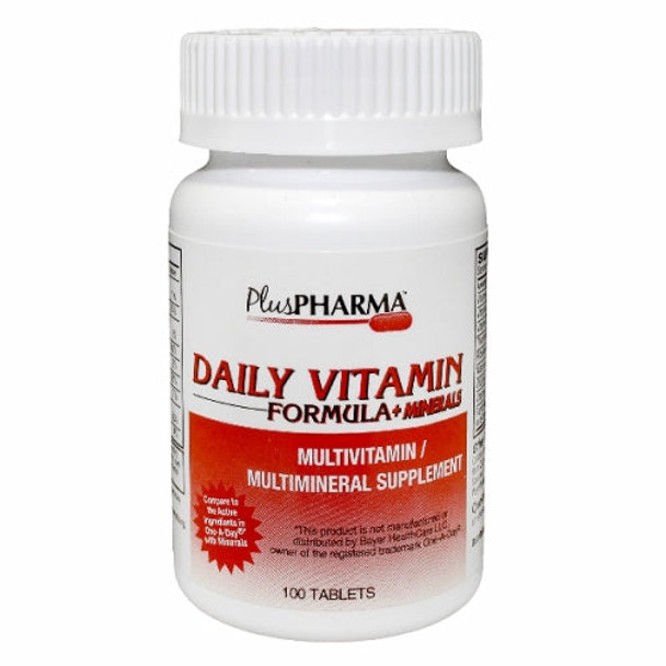 Daily Vitamin Formula+Mineral 100 Tabs By Plus Pharma