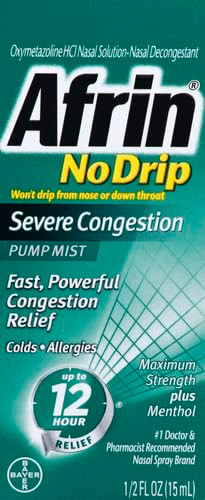 Afrin No Drip Pump Mist Sinus 0.5 oz By Afrin