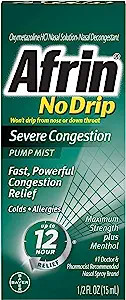 Afrin No Drip Pump Mist Sinus 0.5 oz By Afrin