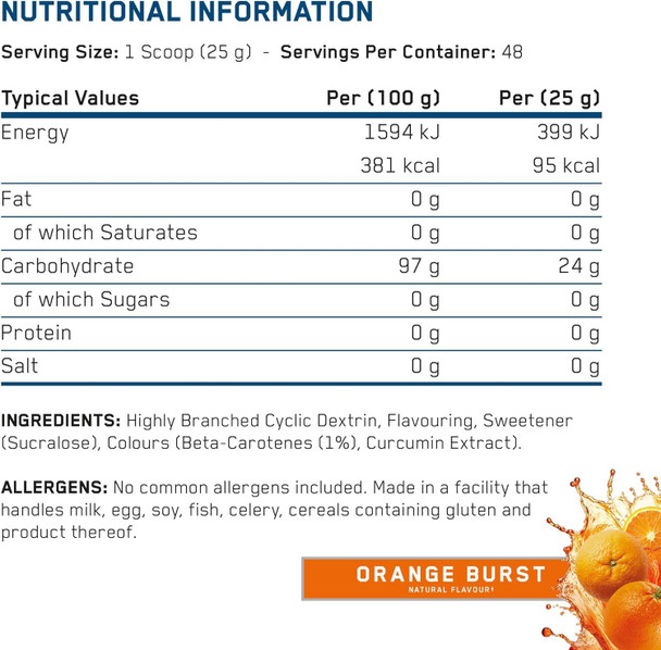 Applied Nutiriton Carb X 1.2kg Orange Burst
