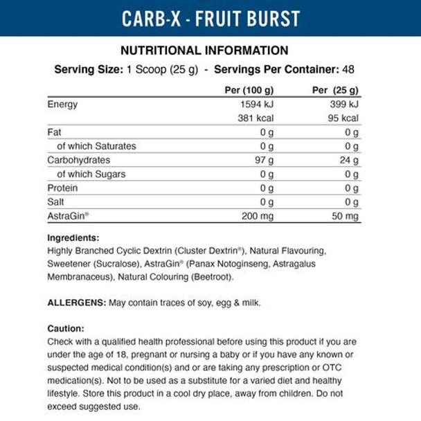 Applied Nutiriton Carb X 1.2kg Fruit Burst