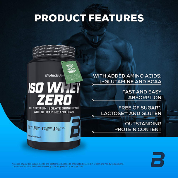 BioTech USA Iso Whey Zero Vanilla 908g