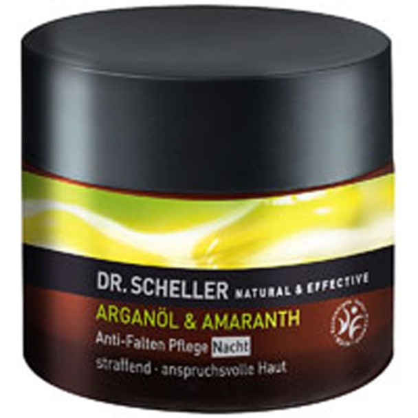 Argan Oil and Amaranth Anti Wrinkle Night Care 1.7 Oz By Dr. Scheller