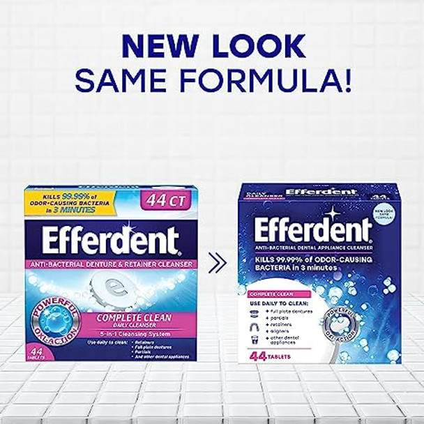 Efferdent Anti-Bacterial Denture 44 Tabs By Efferdent