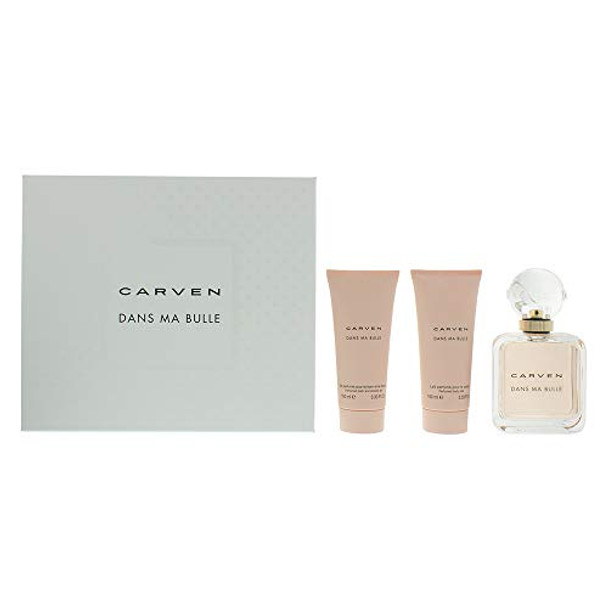 Carven Dans Ma Bulle Gift Set 100ml EDP + 100ml Body Milk + 100ml Shower Gel