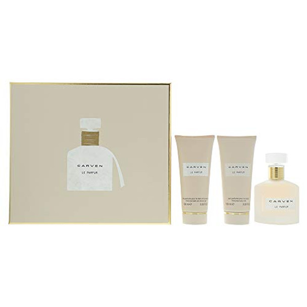 Carven Le Parfum Gift Set 100ml EDP + 100ml Body Milk + 100ml Shower Gel