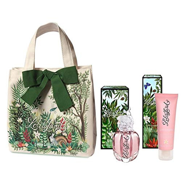 Lolita Lempicka Lolitaland 3 Piece Set Eau De Parfum 40ml, Body Lotion 75ml and tote Bag