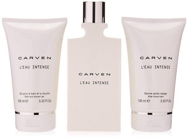 Carven L'Eau Intense Gift Set 100ml EDT + 100ml Aftershave Balm + 100ml Shower Gel