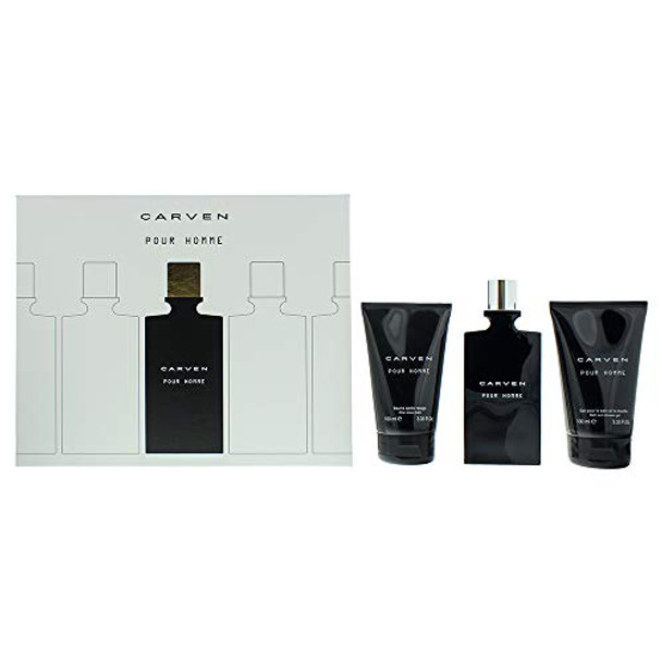 Carven Pour Homme Eau De Toilette 3 Pieces Gift Set