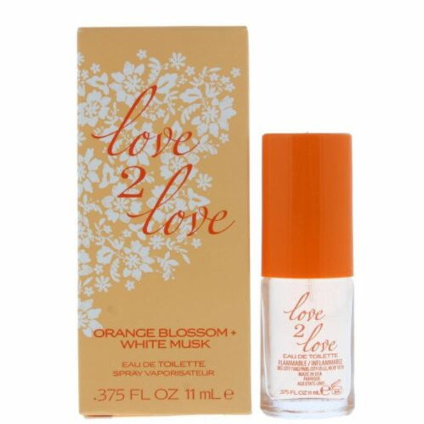 Love2Love Orange Blossom + White Musk Eau de Toilette 11ml Spray