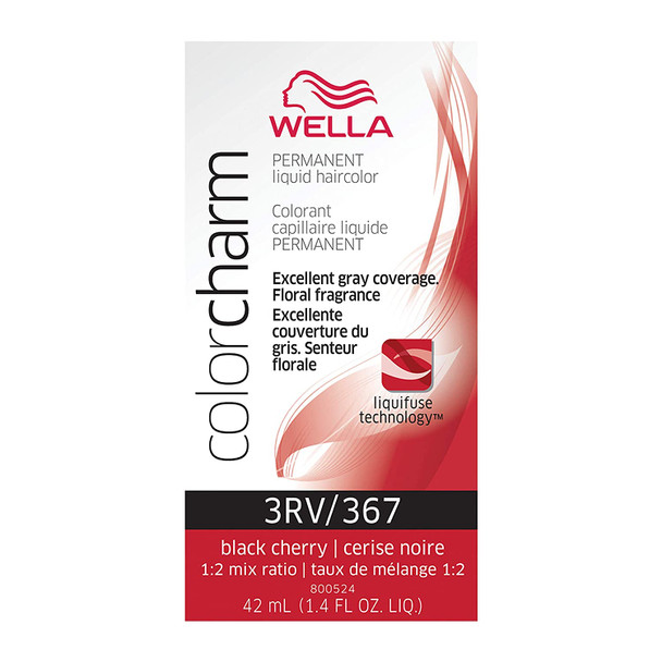 Wella ColorCharm Liquid, 3RV Black Cherry, 1.42 oz