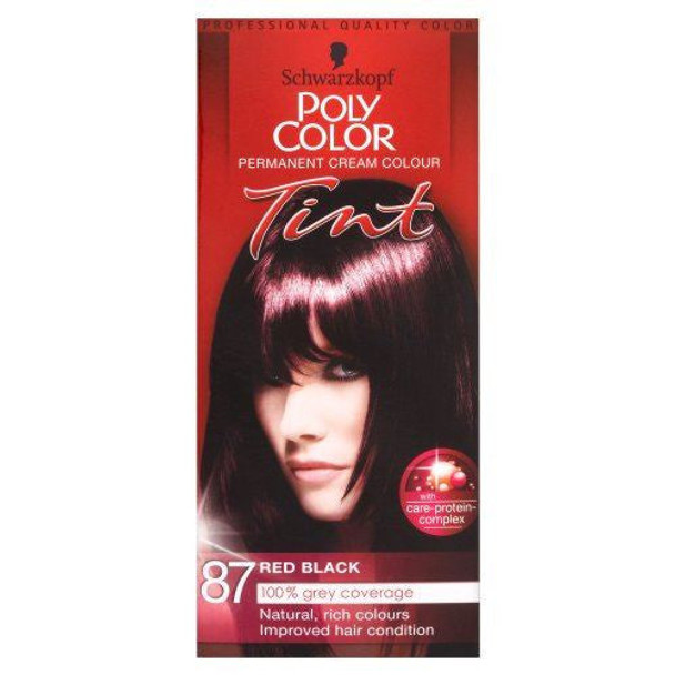 Poly Color Tint Schwarzkopf Poly Color Permanent Cream Colour Tint 87 Red Black