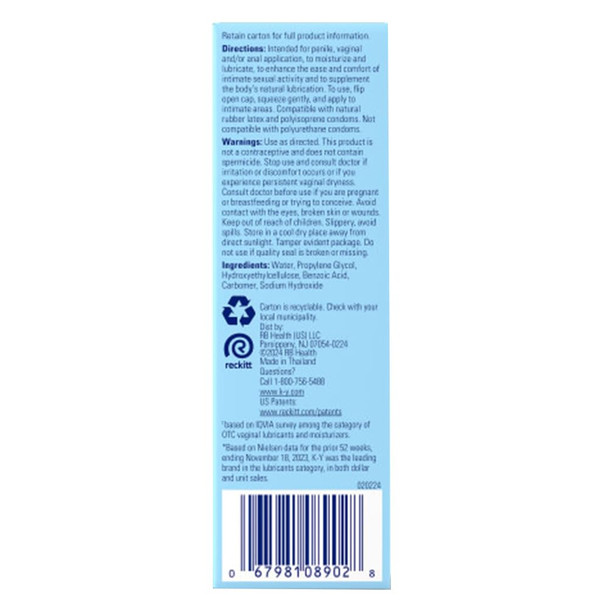 K-Y Jelly Personal Lubricant 2 Oz By K-Y