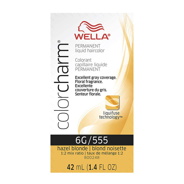 Wella ColorCharm Liquid, 6G Hazel Blonde, 1.42 oz