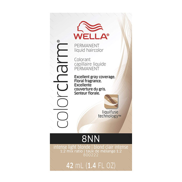 Wella ColorCharm Liquid, 8NN Int Light Blonde, 1.42 oz