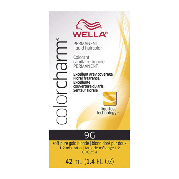 Wella ColorCharm Liquid, 9G Soft Gold Blonde, 1.42 oz