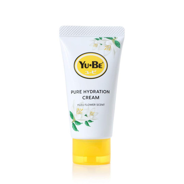 Yu-Be Yuzu Pure Hydration Cream: Body & Hand Lotion - Vegan Skin Care Cream for Sensitive & Dry Skin - Soothing Yuzu Flower Extract - Day & Night Moisturizer- Cracked Heels Repair -1.35 Fl Oz